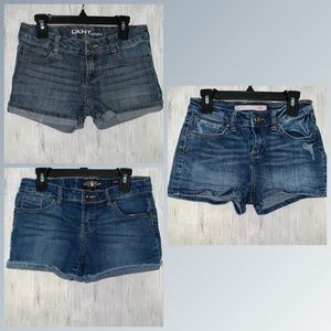 3 Jean shorts